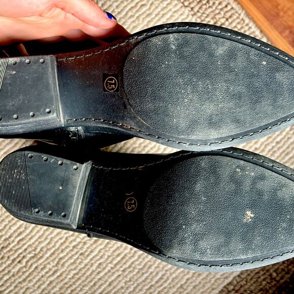 Steve Madden Black Cowgirl Boots - Picture 4 of 7